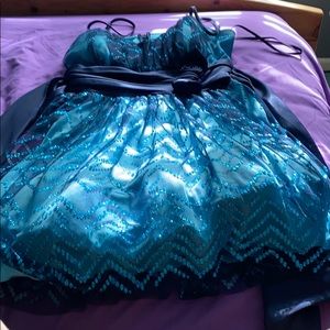 Blue, formal dress